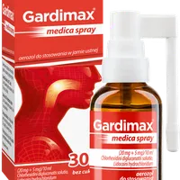 Gardimax Medica Spray, (20 mg + 5 mg)/10 ml, aerozol do stosowania w jamie ustnej, 30 ml