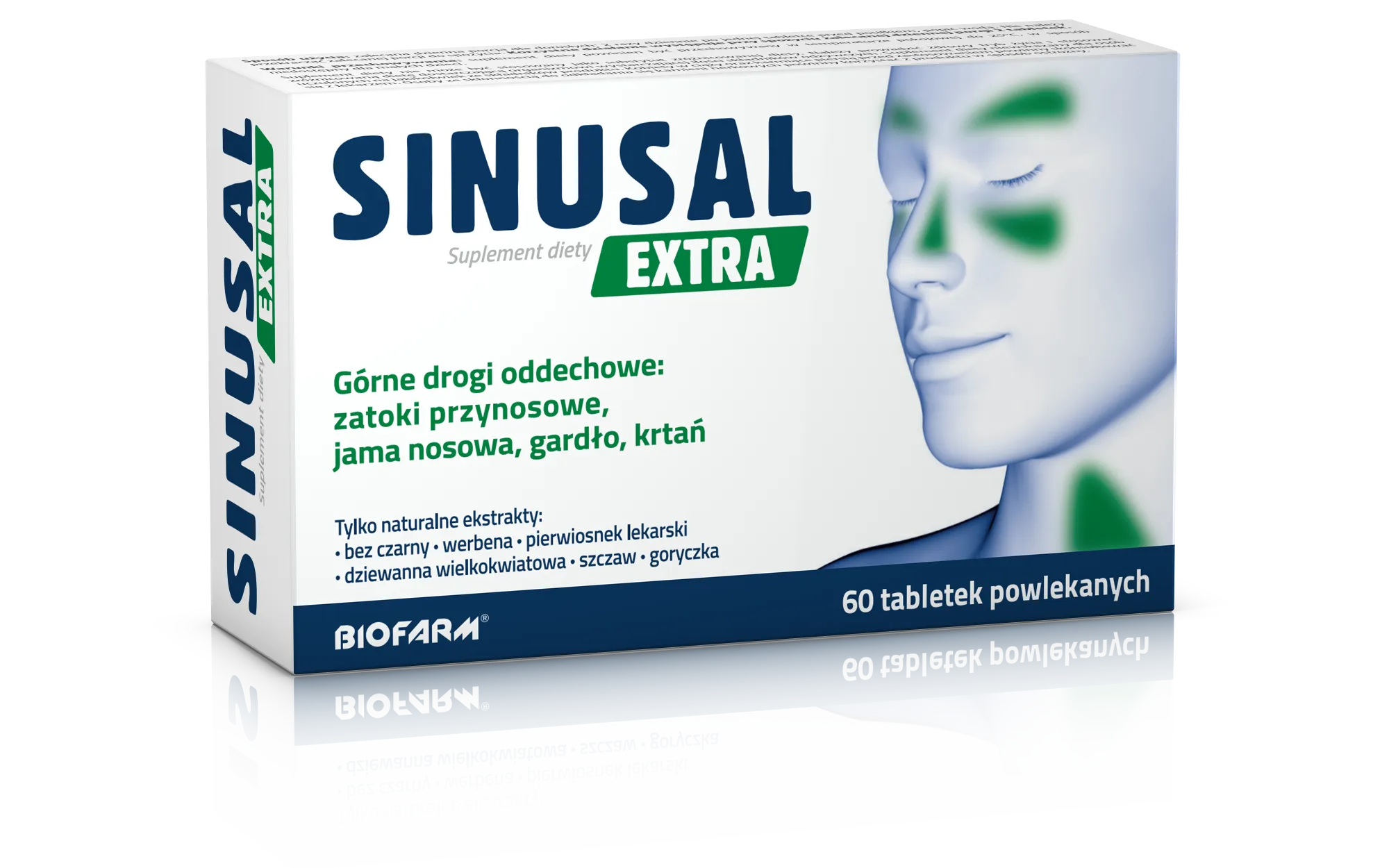 Sinusal Extra, suplement diety, 60 tabletek