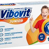Vibovit Junior, suplement diety, smak pomarańczowy, 30 saszetek