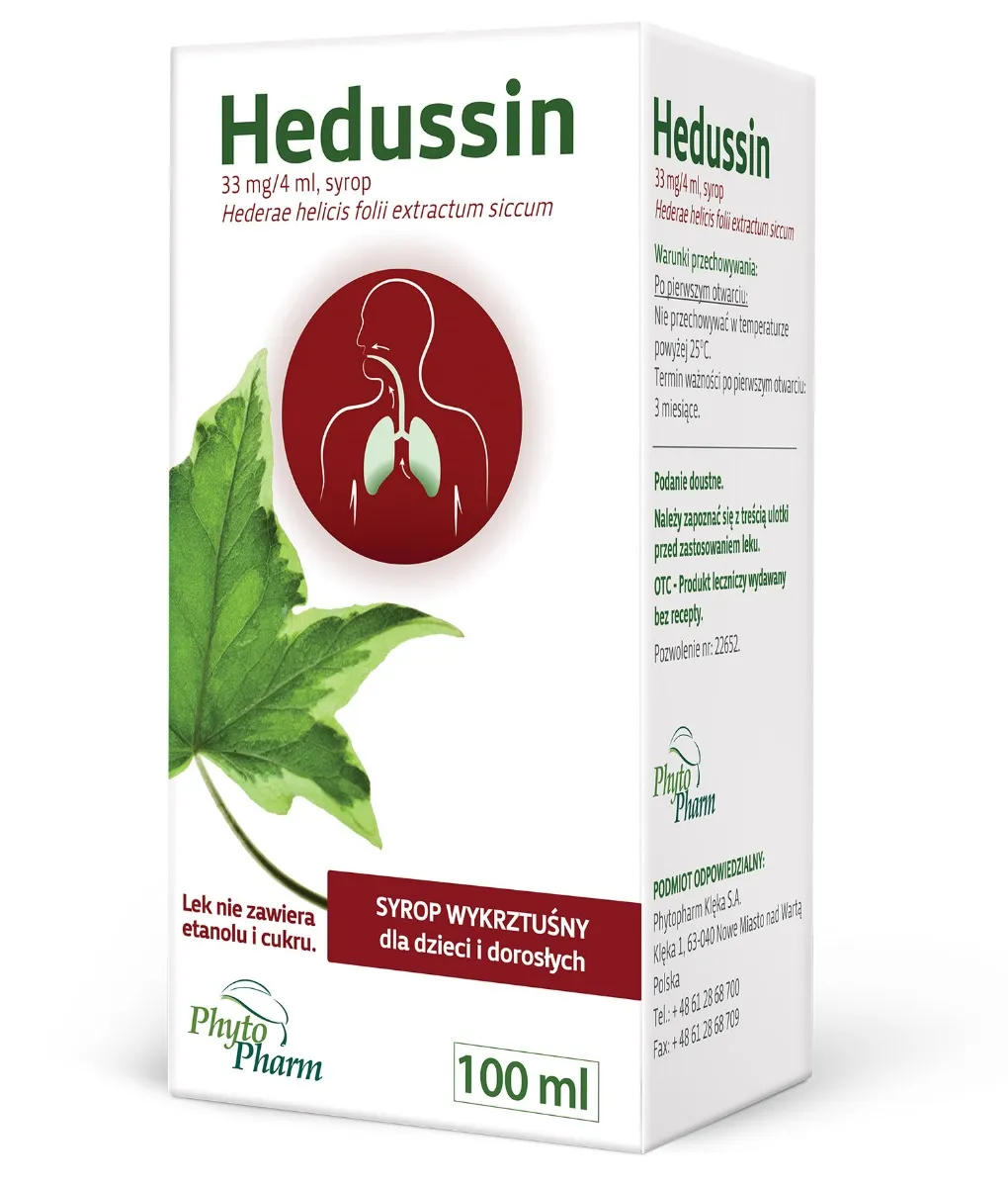 Hedussin, 33 mg/4 ml, syrop, 100 ml