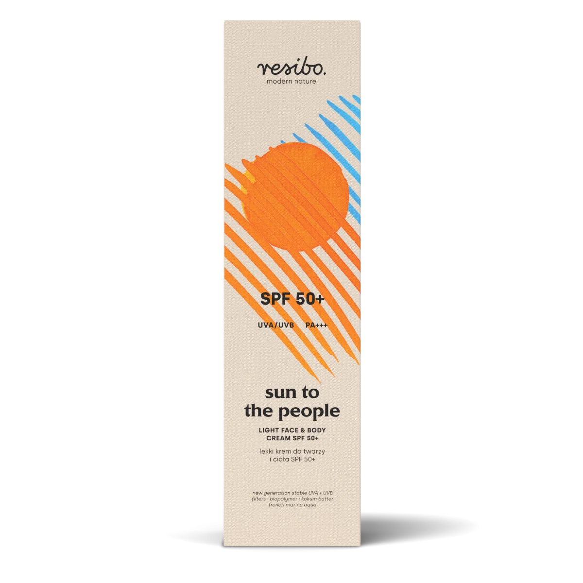 Resibo Sun to the People lekki krem do twarzy i ciała SPF 50+ Resibo Sun to the People lekki krem do twarzy i ciała SPF 50+