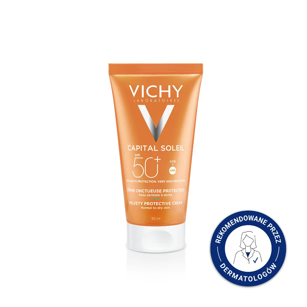 Vichy Capital Soleil, Krem aksamitny SPF50+ Vichy Capital Soleil, Krem aksamitny SPF50+