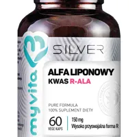 MyVita Silver, Alfa liponowy kwas R-ALA,  suplement diety, 60 kapsułek