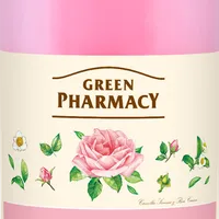 Green Pharmacy Kremowy płyn do kąpieli róża piżmowa i zielona herbata, 1000 ml