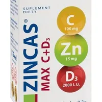 Zincas Max C+D3, 50 tabletek