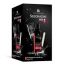 Seboradin Men zestaw przeciw wypadaniu włosów 2+1: szampon + ampułki + krem do twarzy, 200 ml + 14 x 5,5 ml + 50 ml