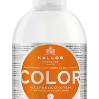 Kallos, szampon do włosów farbowanych, Color z lnem, 1000 ml