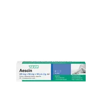 Aescin, 20 mg + 50 mg + 50 j.m., żel, 40 g