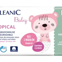 Cleanic Eco Baby Atopical, biodegradowalne chusteczki dla dzieci i niemowląt, 50 sztuk