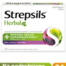 Strepsils Herbal, suplement diety, czarny bez i jeżówka, 24 pastylki do ssania