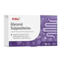 Glycerol Suppositories Dr.Max, czopki glicerynowe 2,2g, 12 sztuk