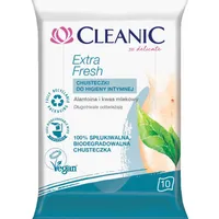 Cleanic Extra Fresh, chusteczki do higieny intymnej, 10 sztuk