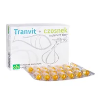Tranvit + czosnek. 80 kapsułek elastycznych, 1300 mg