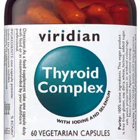Viridian Thyroid Complex, suplement diety, 60 kapsułek