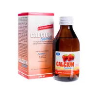 Calcium Polfarmex o smaku truskawkowym, 114 mg jonów wapnia/5 ml, syrop, 150 ml