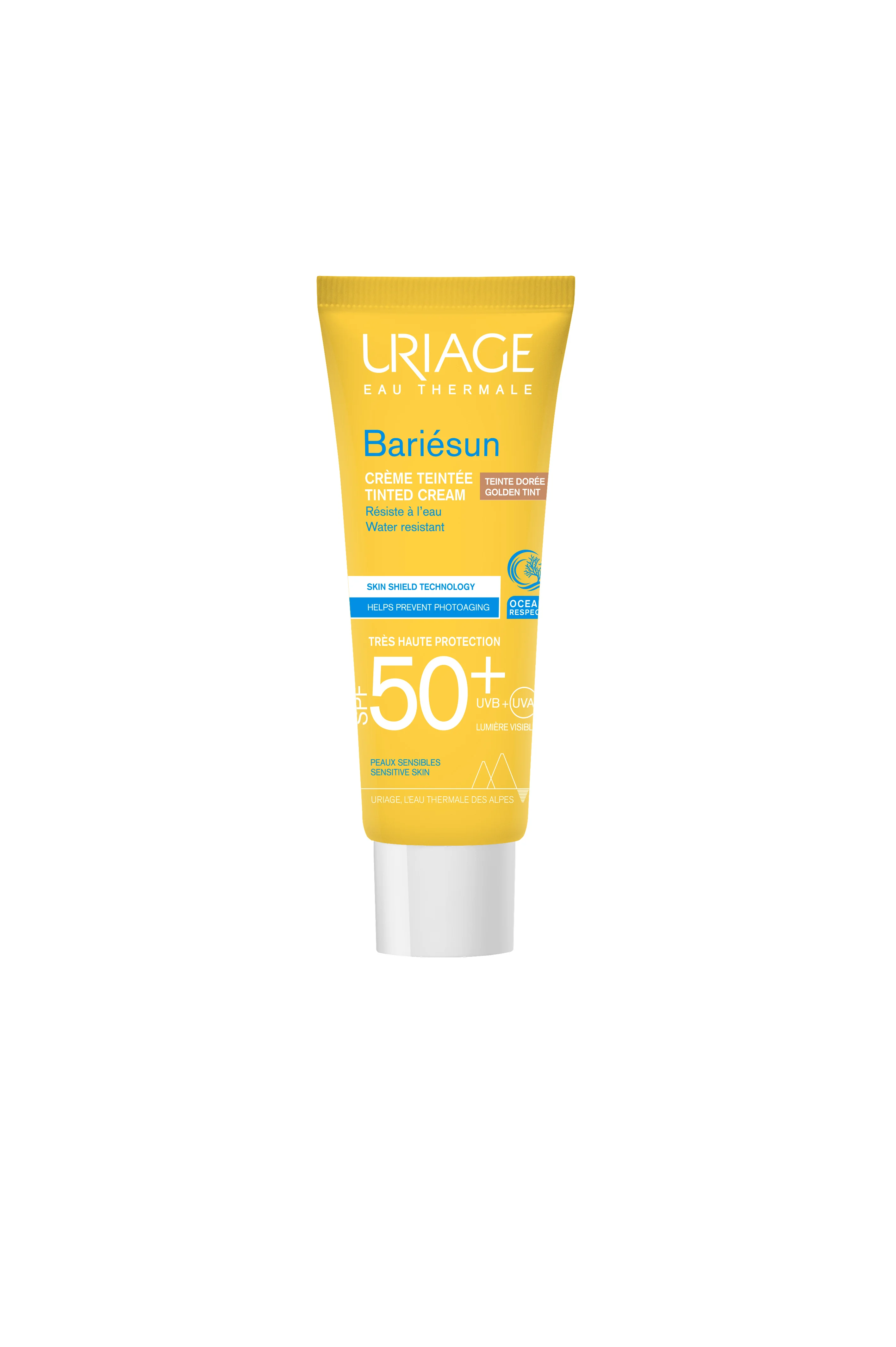 Uriage Bariesun Przeciwsłoneczny krem tonujący SPF 50+ opalony beż, 50 ml