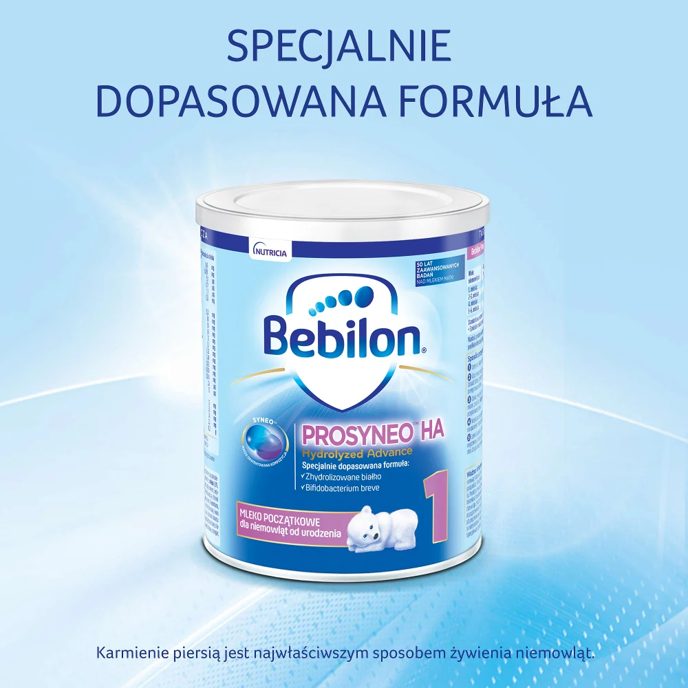 Bebilon Prosyneo HA 1 mleko początkowe dla niemowląt od urodzenia, 400 g