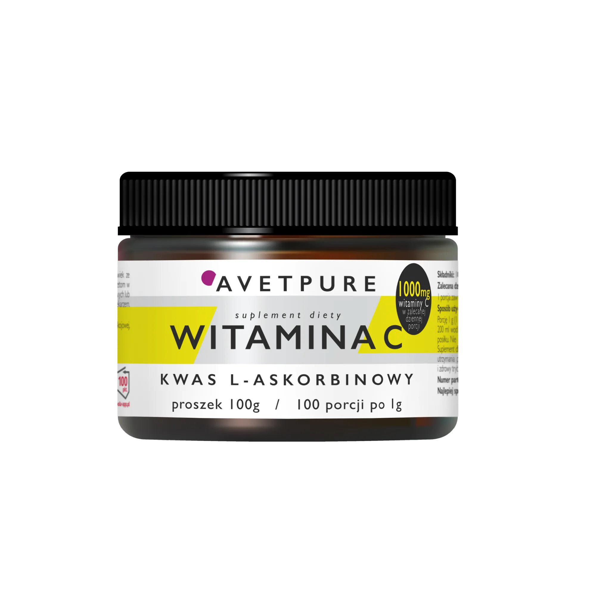 AVETPURE Witamina C, proszek, 100 g