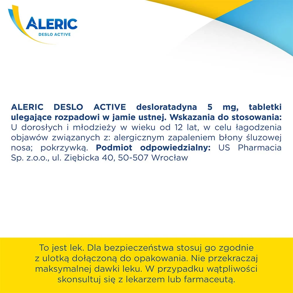 Aleric Deslo Active 5 mg, 10 tabletek