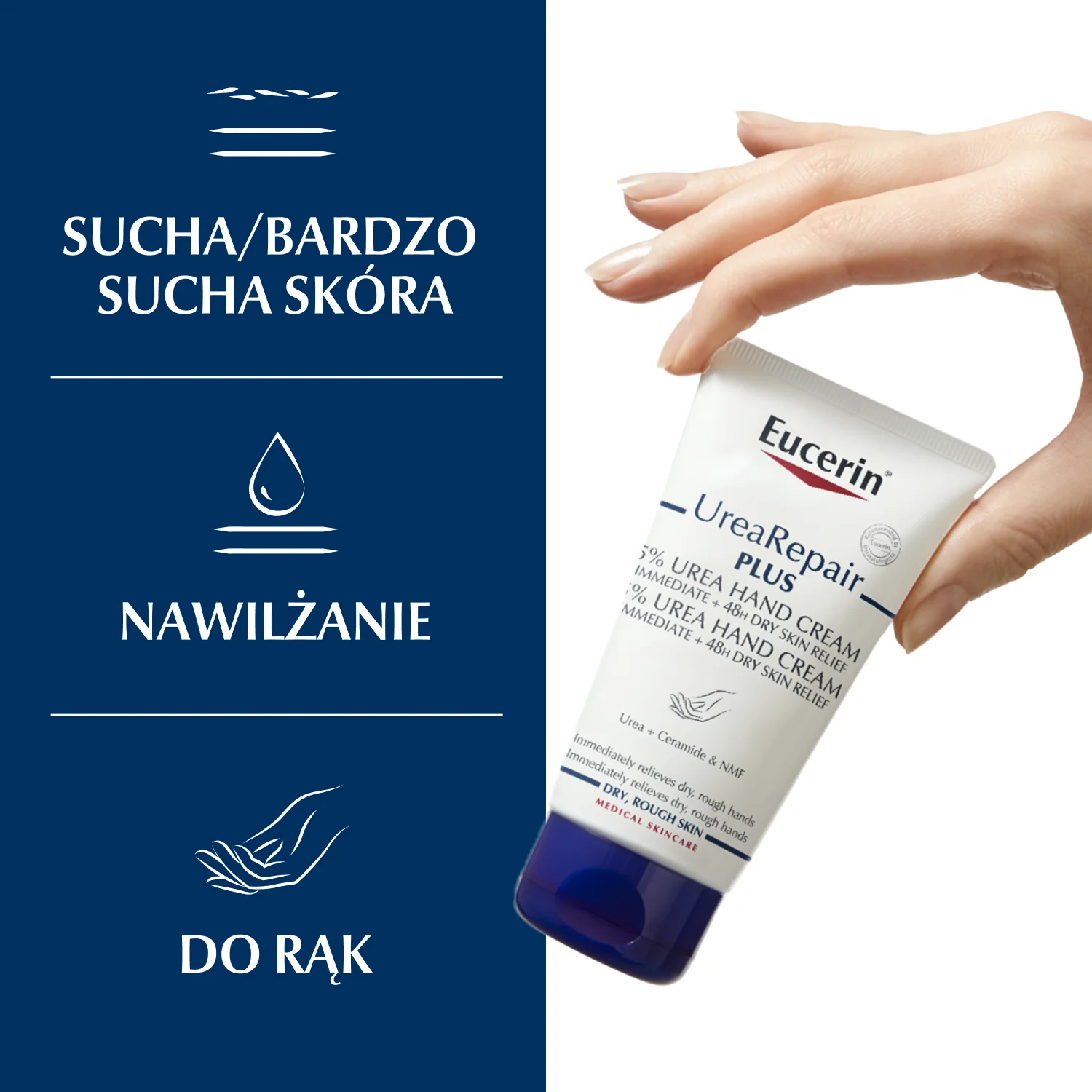 Eucerin UreaRepair PLUS regenerujący krem do rąk z 5% mocznika, 75 ml