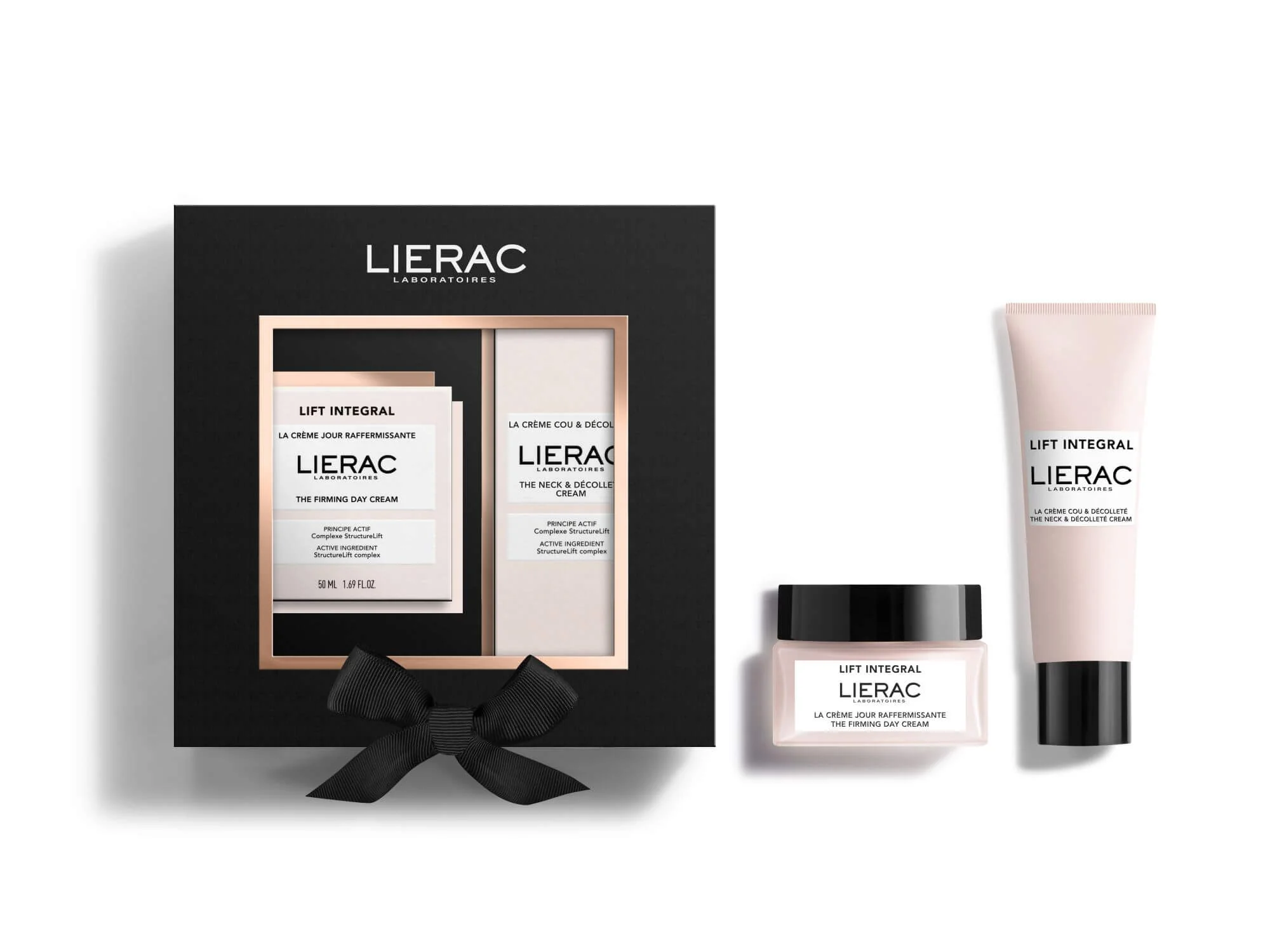 Lierac Lift Intergal krem na dzień, 50 ml + Lift Integral Ujędrniający krem szyja i dekolt, 50 ml