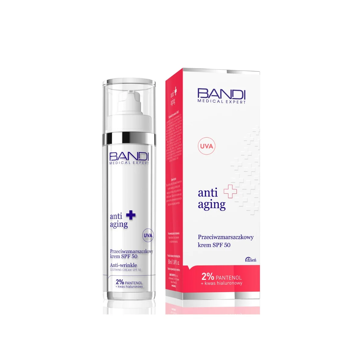 BANDI Medical Expert Anti-Aging, przeciwstarzeniowy krem na dzień SPF 50, 50 ml