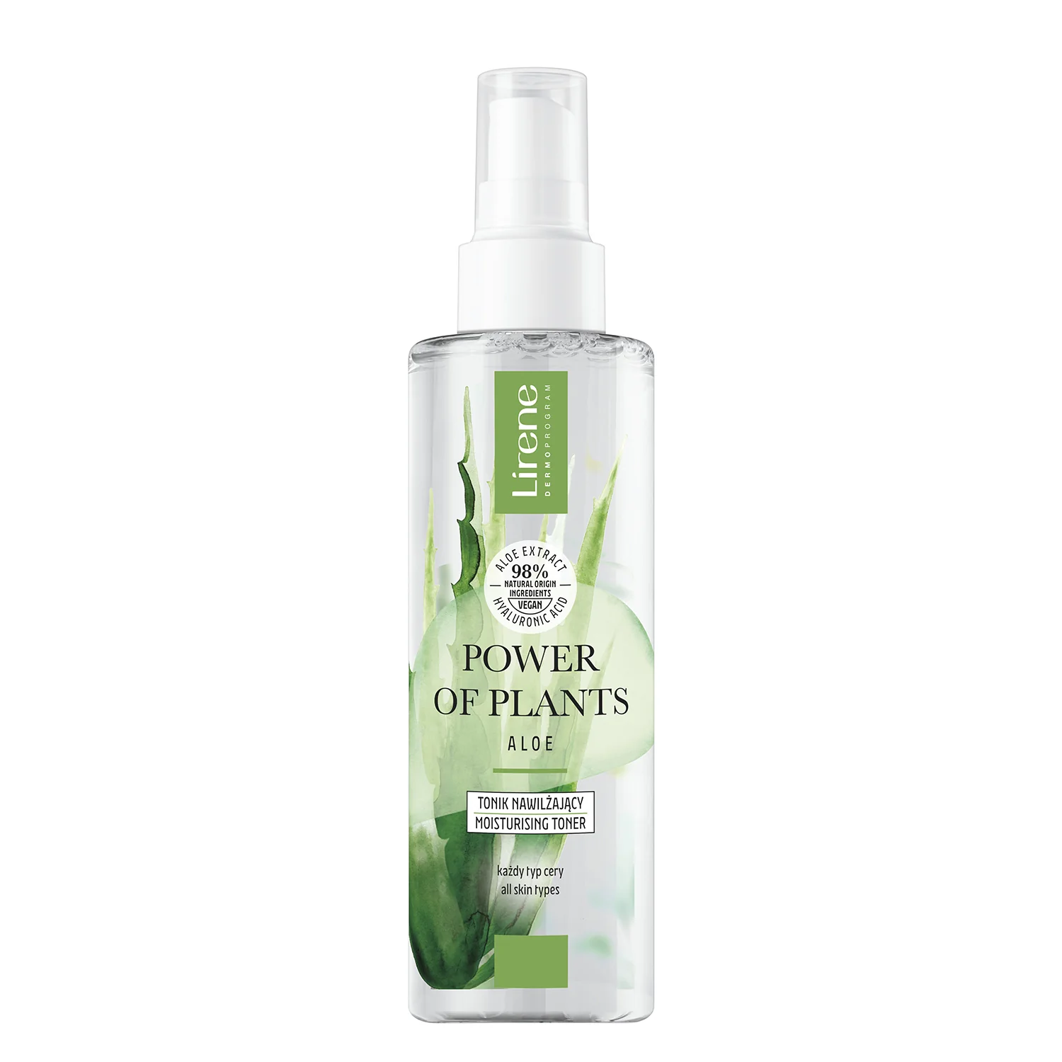 Lirene Power Of Plants Aloes, tonik nawilżający, 200 ml