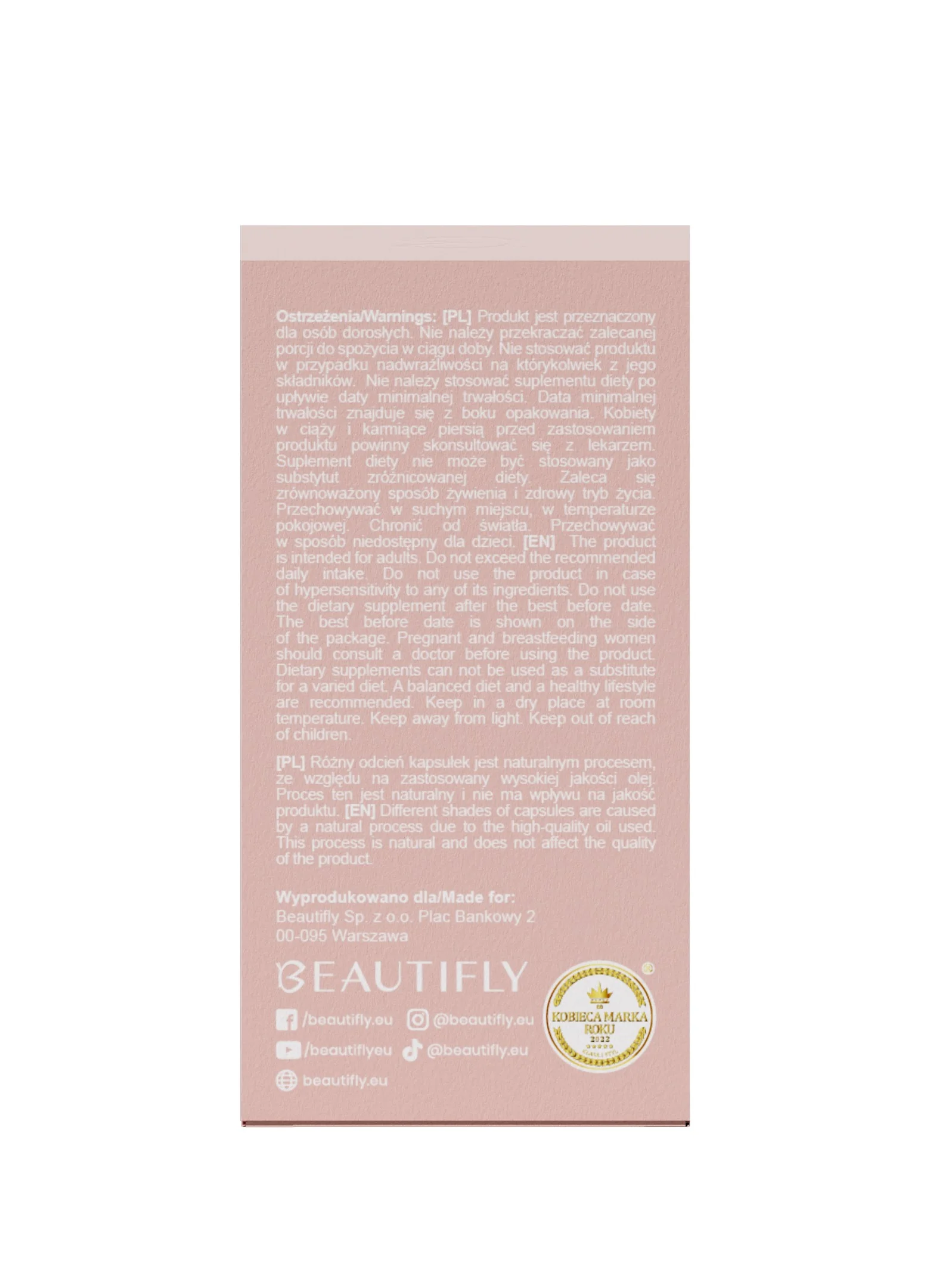 Beautifly Ceramide Skin Booster 60 kapsułek