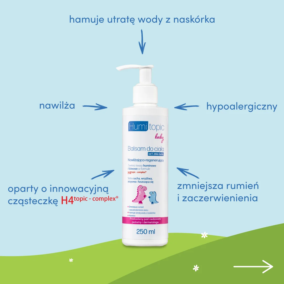 Humitopic Baby nawilżająco-regenerujący balsam do ciała od 1. dnia życia, 250 ml 