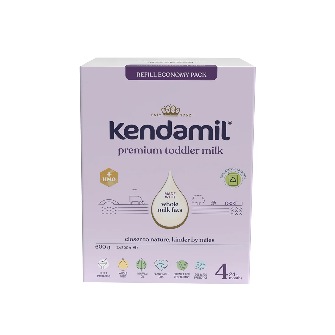 Kendamil Premium Box 4, mleko junior po 24. miesiącu życia, 600 g