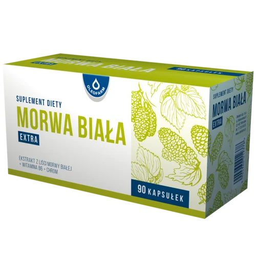 Oleofarm Morwa Biała Extra, suplement diety, 90 kapsułek