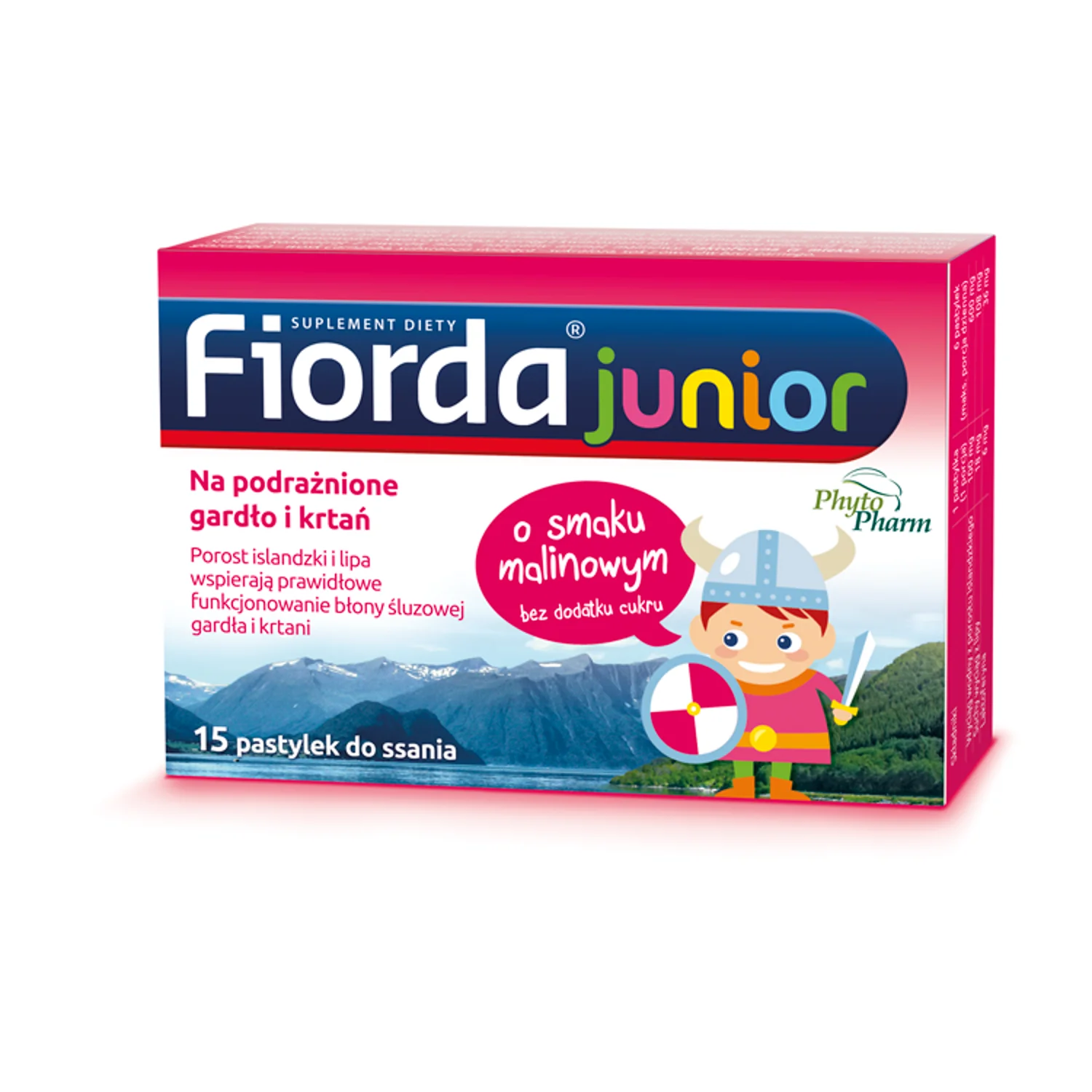 Fiorda Junior suplement diety, 15 pastylek do ssania