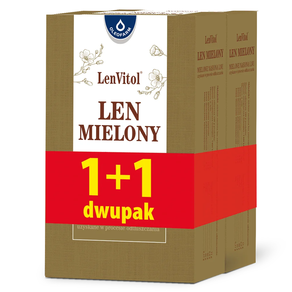 LenVitol, len mielony, 2 x 200 g