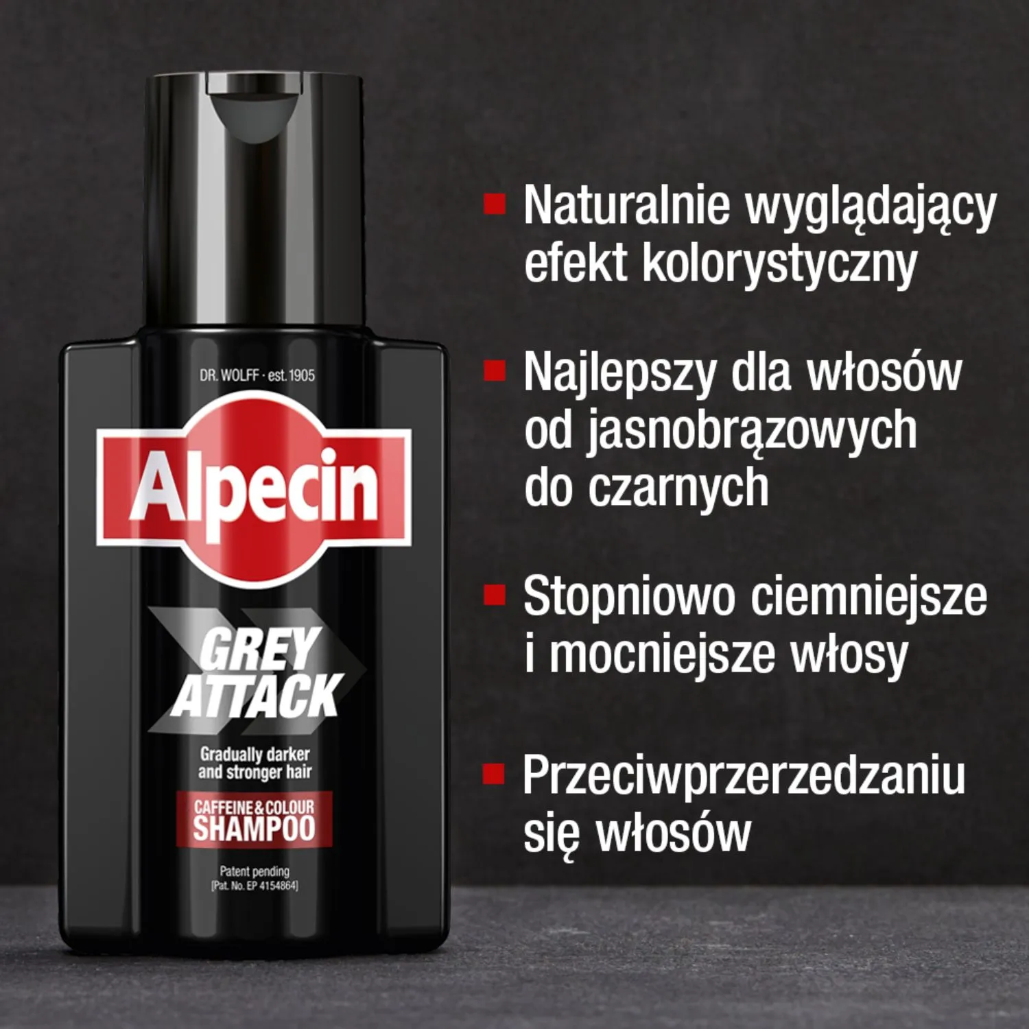 Alpecin Grey Attack szampon przeciw siwym włosom, 200 ml 