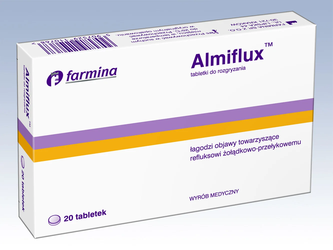 Almiflux, 20 tabletek do rozgryzania