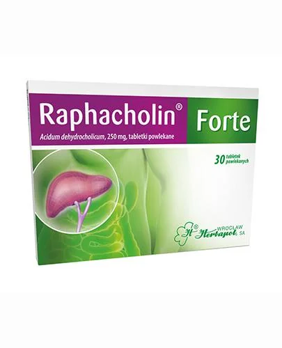 Raphacholin Forte, 250 mg, 30 tabletek powlekanych