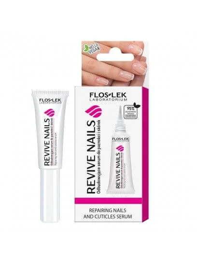 Floslek Revive Nails, odbudowujące serum do paznokci i skórek, 8 ml