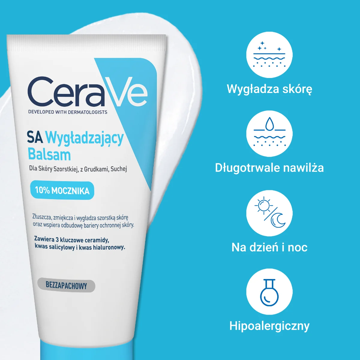 CeraVe wygładzający balsam do twarzy i ciała, 177 ml