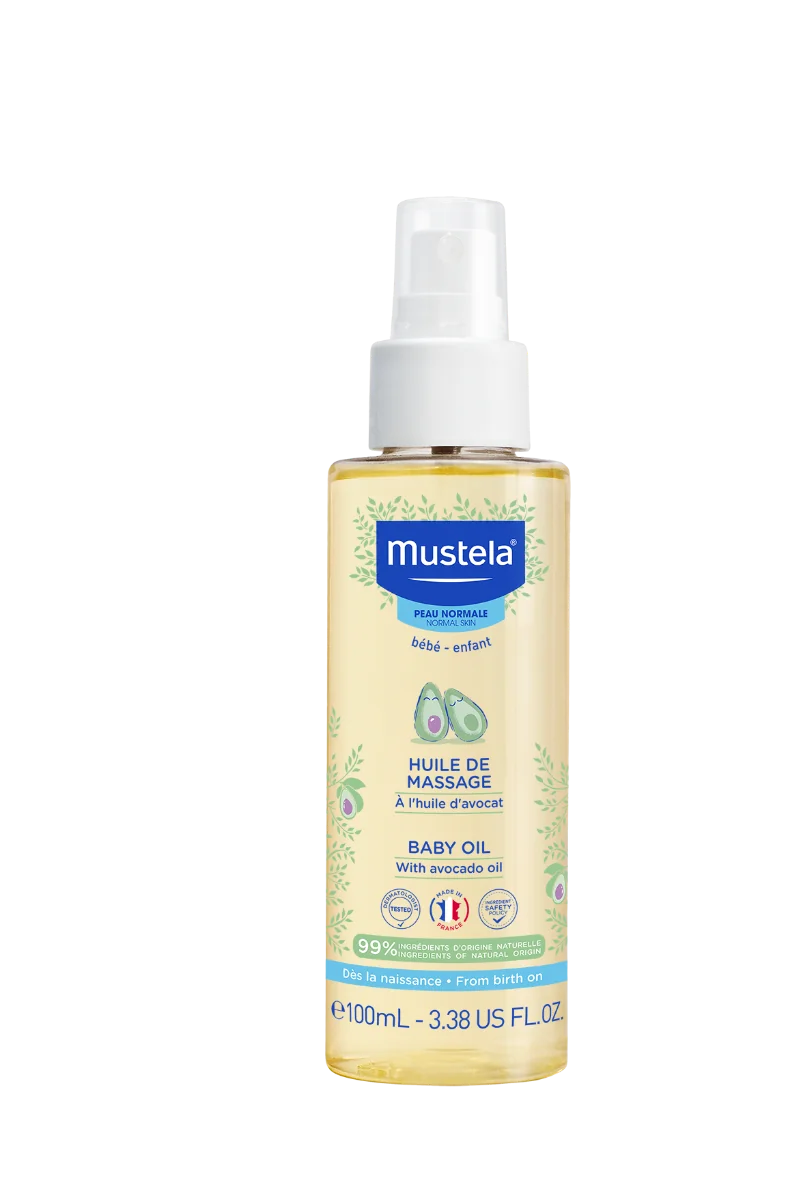 Mustela Bebe Enfant, olejek do masażu dla niemowląt od 1 dnia życia, 100 ml