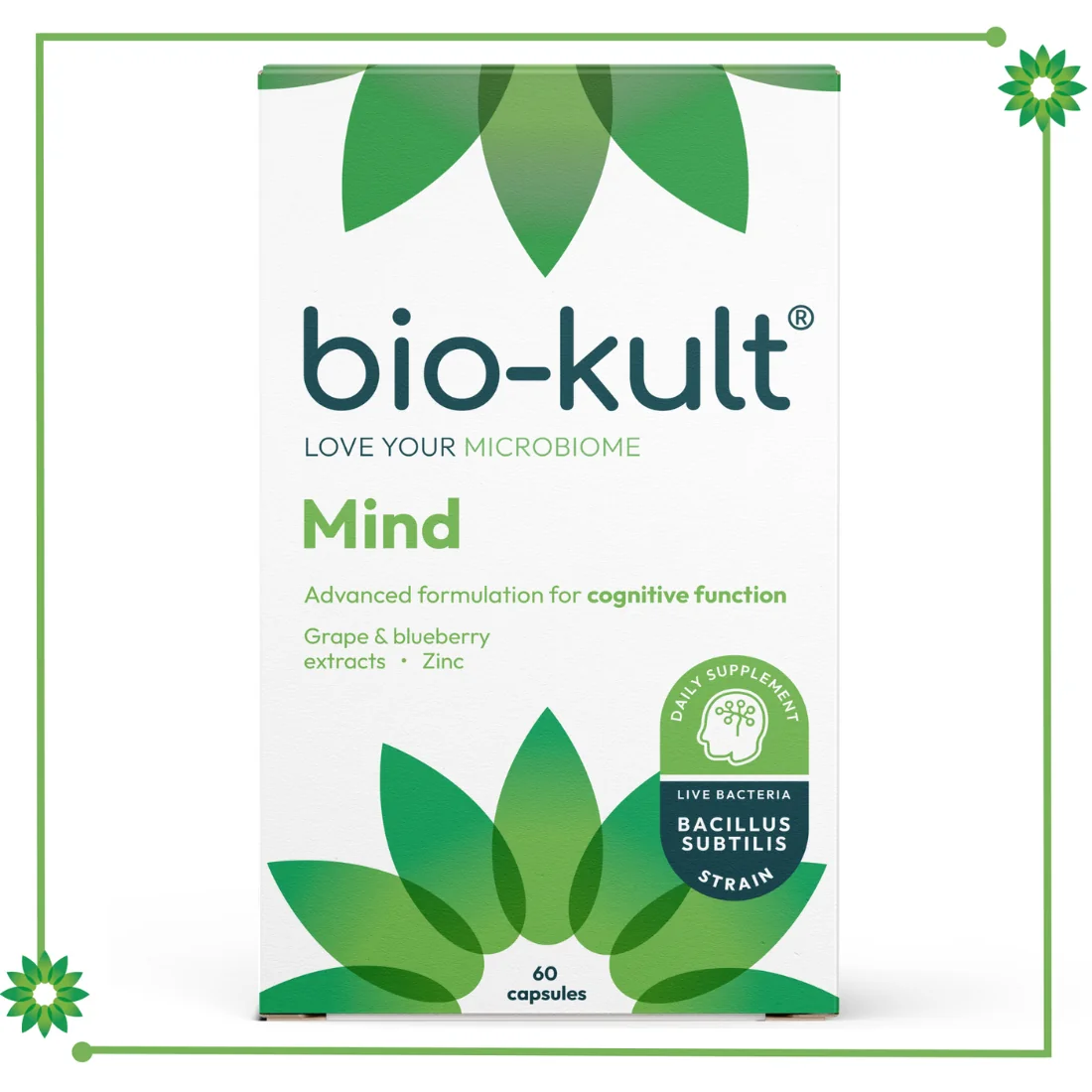 Bio-Kult Mind Advanced Multi-Action Formulation, probiotyk wspierający funkcje poznawcze mózgu, 60 szt.