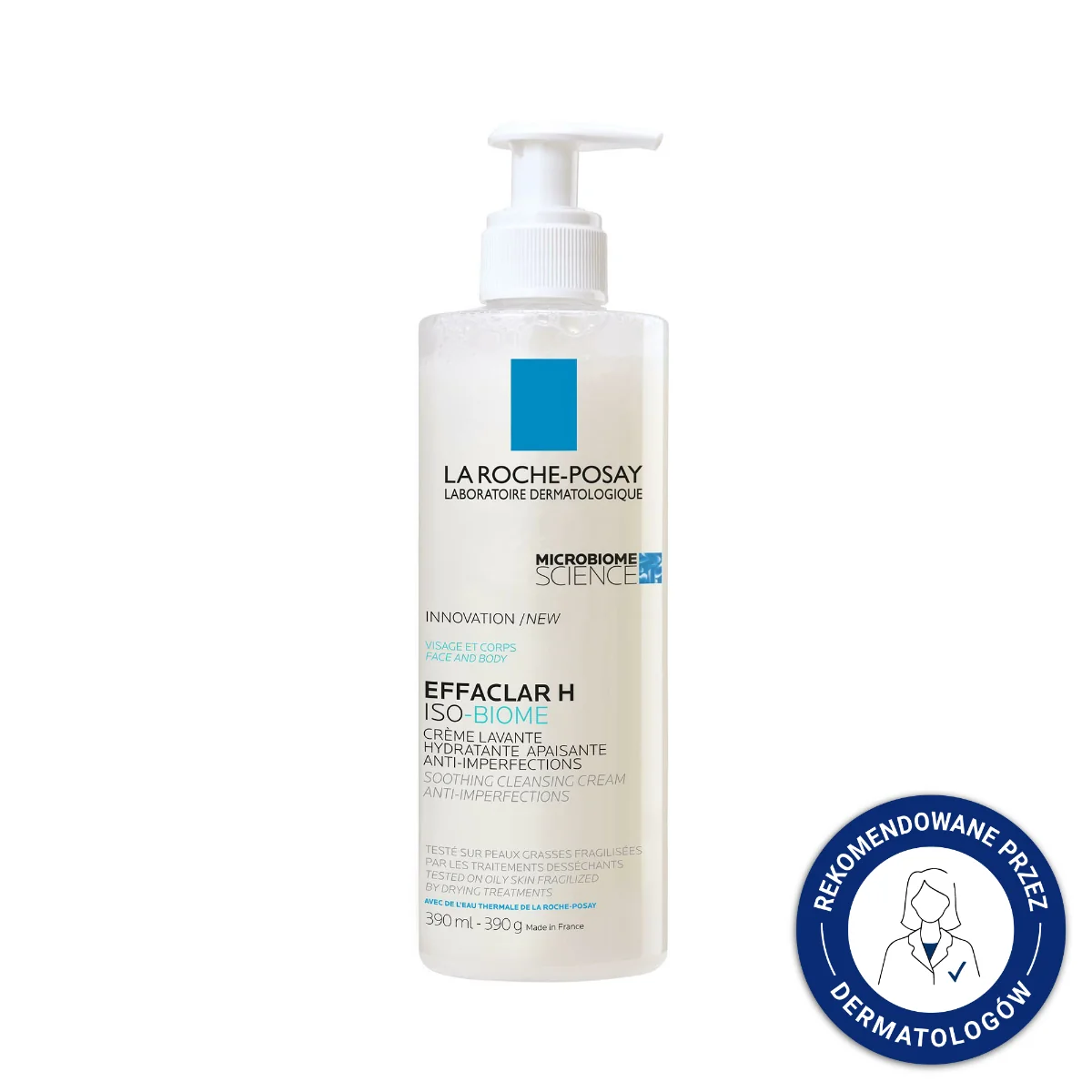 La Roche Posay Effaclar H Iso-Biome krem myjący, 390 ml