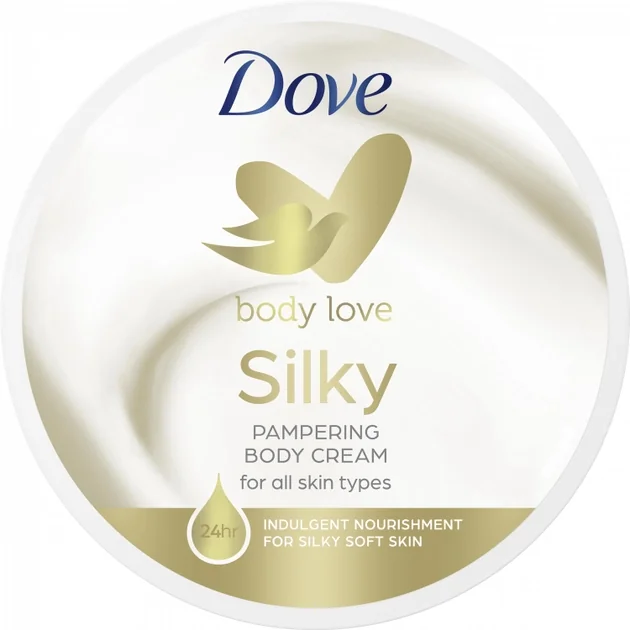 Dove Nourishing Body Care Silky, krem do ciała odżywczy, 300 ml