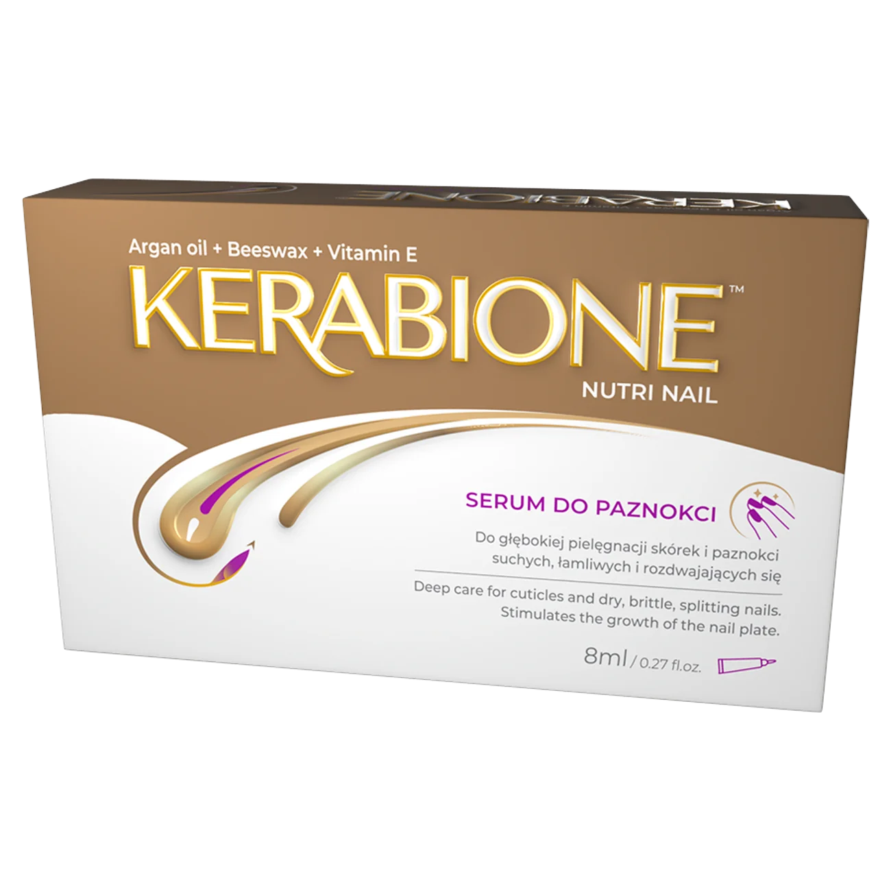 Kerabione Nutri Nail, serum do paznokci, 8 ml