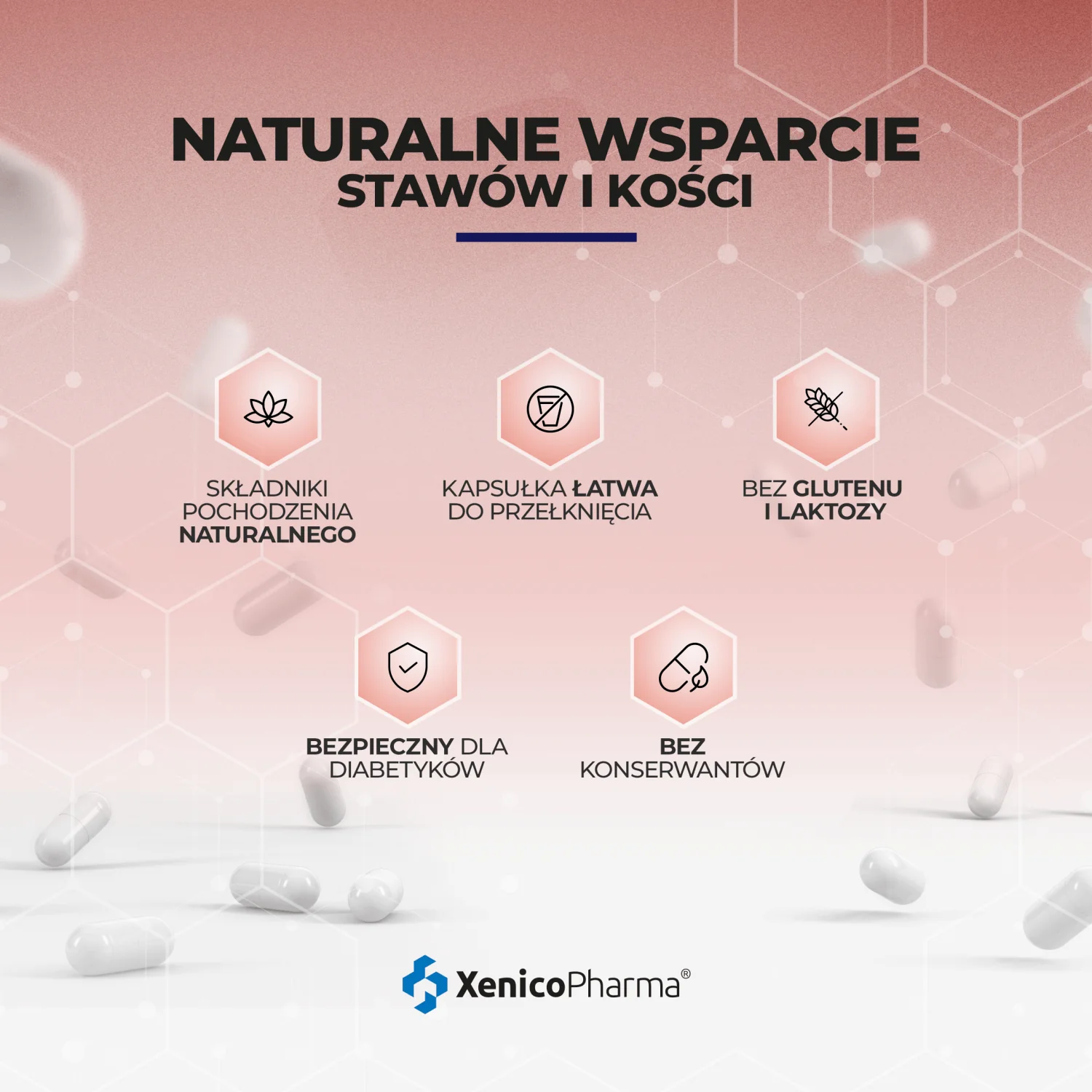 Natiflex Osteum suplement diety, 60 kapsułek