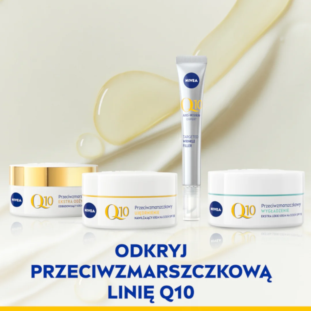 Nivea Q10 Ujędrnienie przeciwzmarszczkowy krem do twarzy na dzień z filtrem SPF 15, 50 ml