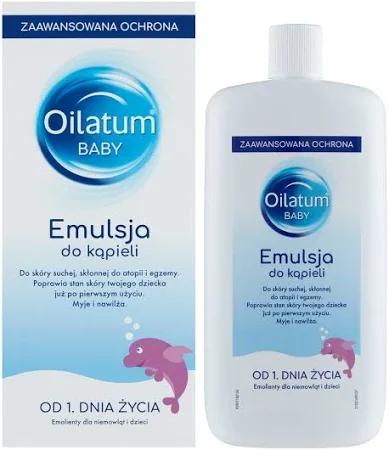 Oilatum Baby, emulsja do kapieli dla niemowląt od 1 dnia życia, 500 ml