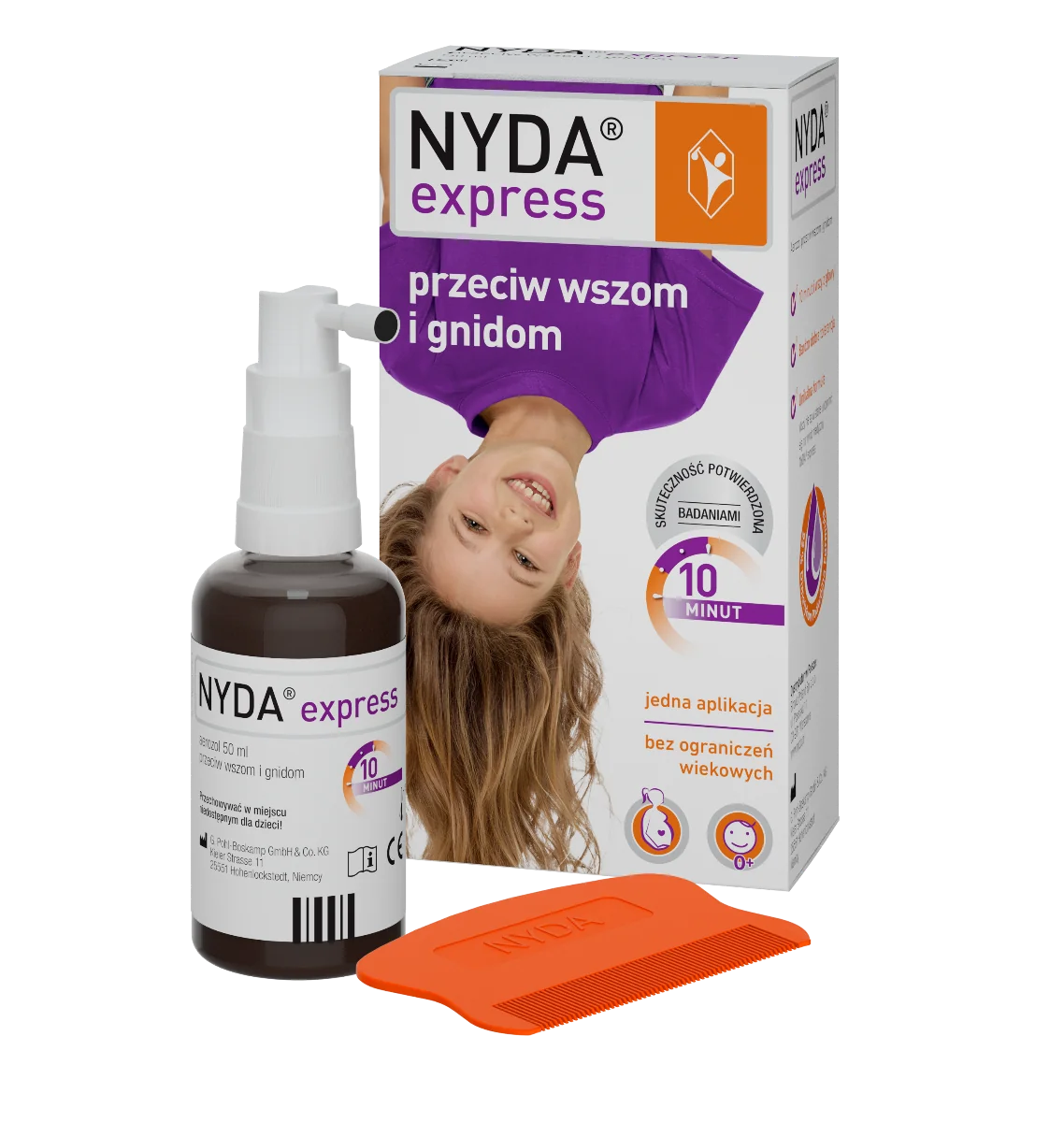 Nyda Express, aerozol przeciw wszom i gnidom, 50 ml