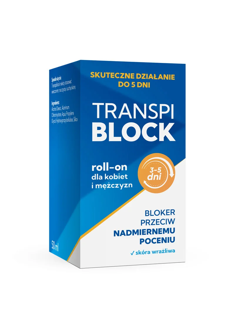 Transpiblock roll-on bloker przeciw nadmiernemu poceniu, 50 ml