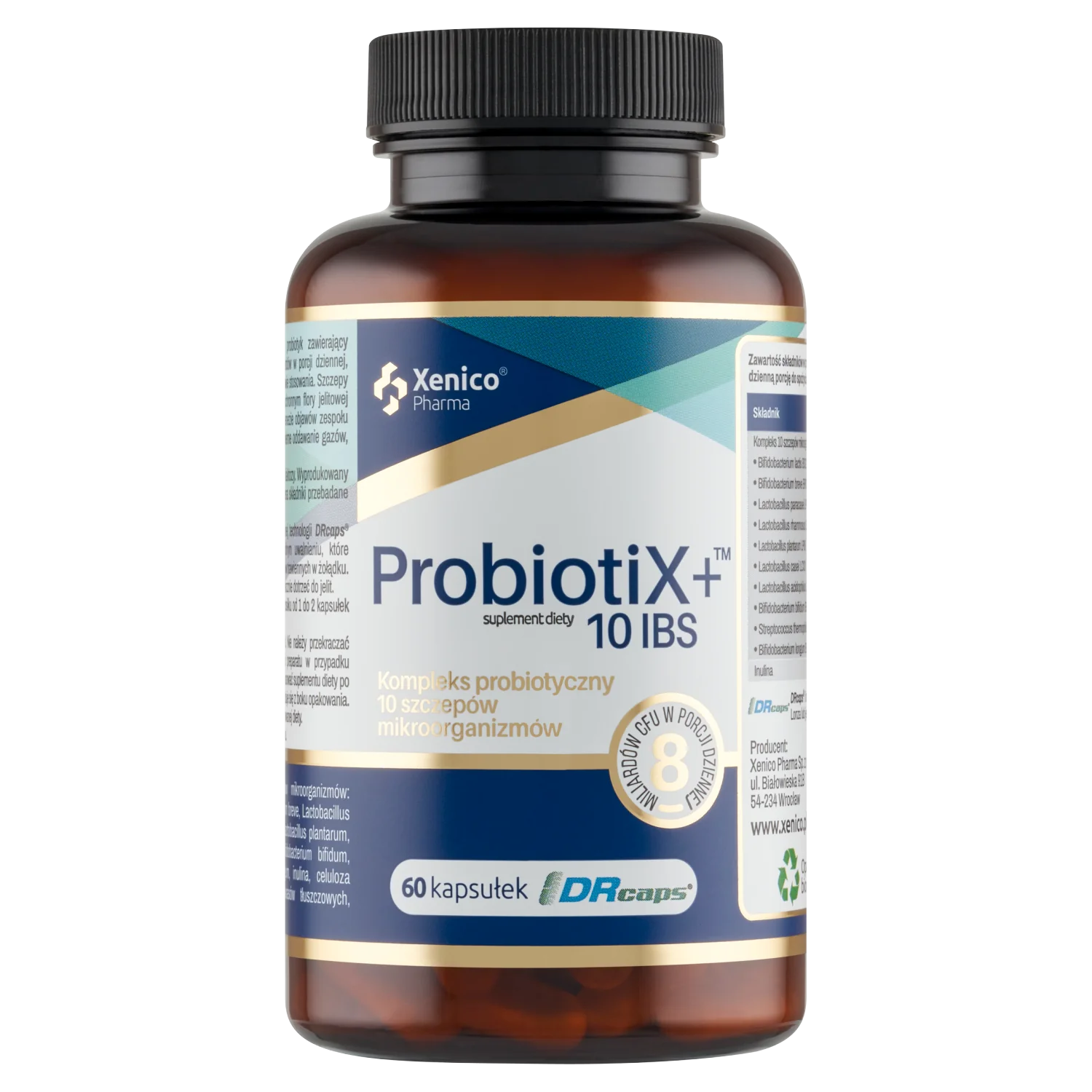 ProbiotiX+ 10 IBS, suplement diety, 60 kapsułek