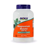 Now Foods Magnesium Malate, suplement diety, 180 tabletek
